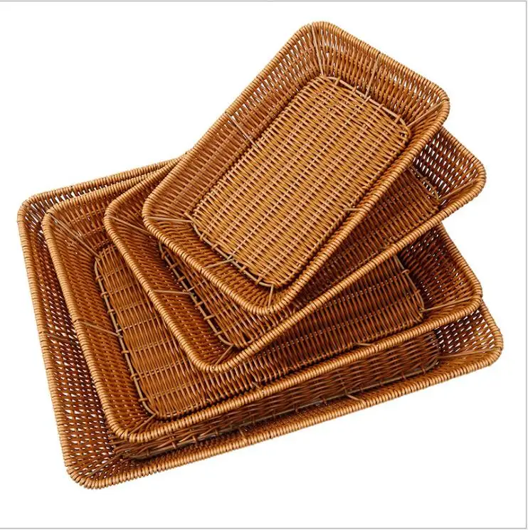

Eco Friendly Fruit Vegetable Basket Supermarket Display Basket Kitchen Bathroom Receives Basket Iron Frame Braid Reusable