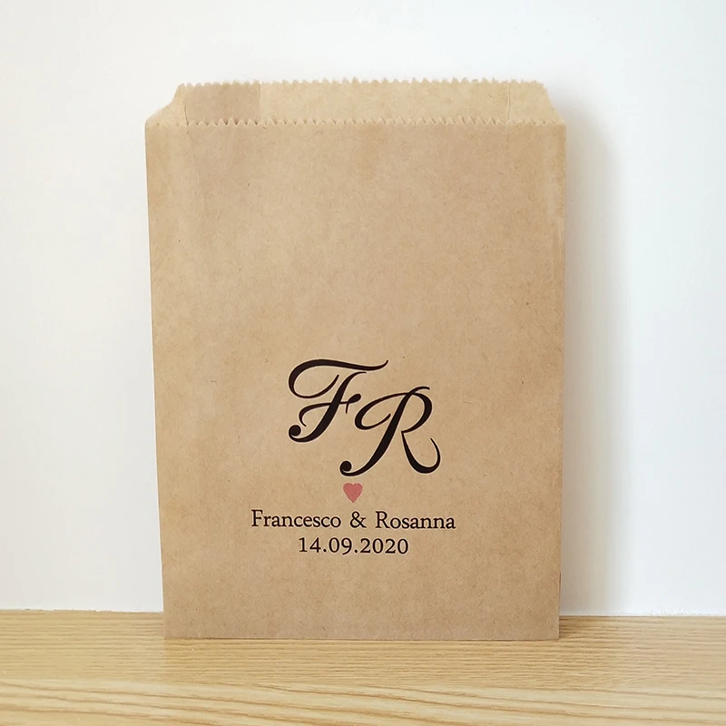 Us 4 99 Custom Name And Date Wedding Favor Bags Rustic Engagement Party Candy Buffet Printed Paper Cookie Treat Bag In Gift Us 4 99 Custom Name And Date Wedding Favor Bags Rustic Engagement Party Candy Buffet Printed Paper Cookie Treat Bag In Gift