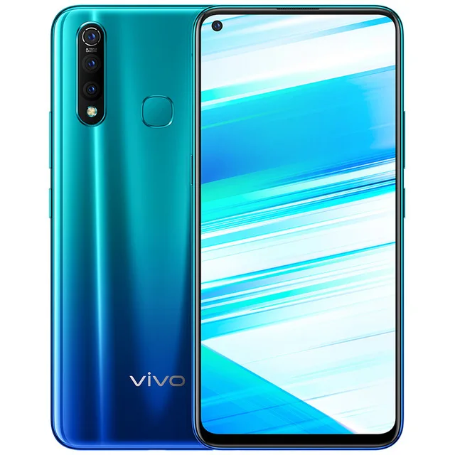 Vivo Z5x мобильный телефон celular 6,5" экран 8G 128G Snapdragon710 Восьмиядерный Android 9 5000 мАч большая батарея Быстрая зарядка смартфон - Цвет: Aurora Blue