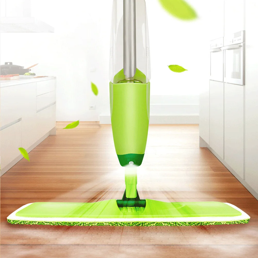 

350ML Spray Mop Floor Cleaning Tool Microfiber Cloth Hand Wash Plate Mop Home Windows Kitchen Mop Sweeper Broom