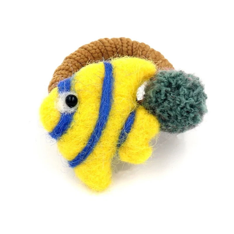 

Children cartoon hair ties/ring cute wool felt tropical fish hair rope durable elastic hair bands rubber band hair accessories