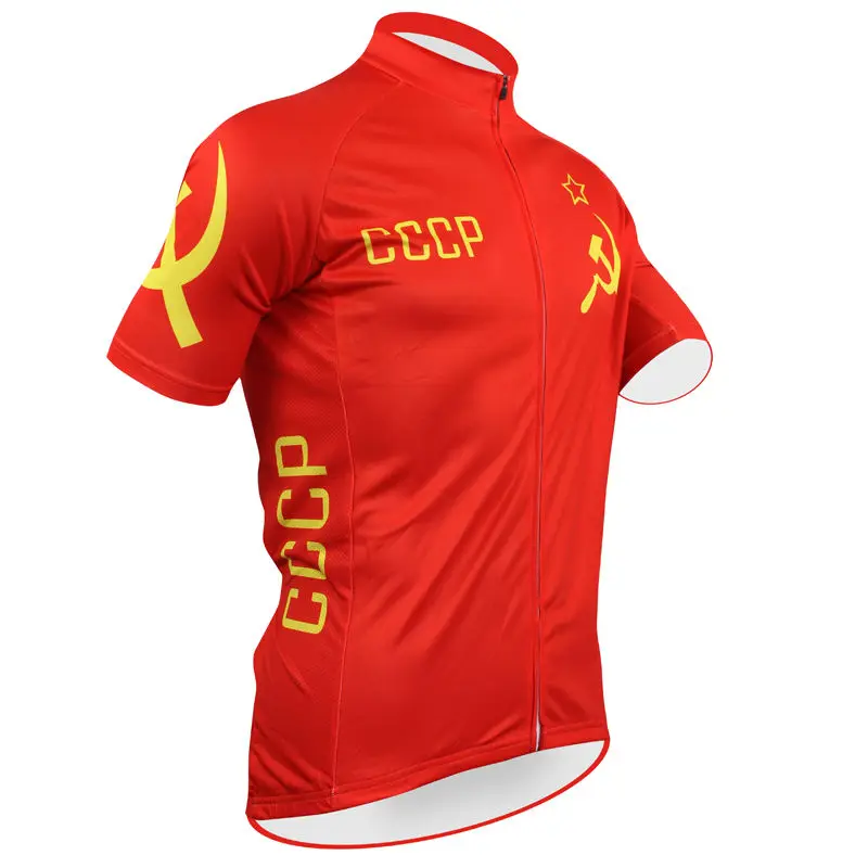 CCCP мужские майки для велоспорта Mtb ретро одежда для велоспорта красная велосипедная Рубашка Короткий Майо Ciclismo Спортивная одежда для велоспорта