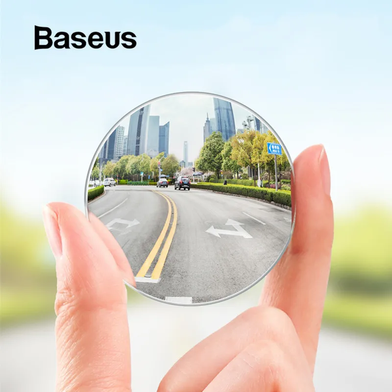 

Baseus 2pcs Car Rear View Mirror Full Vision 360 Degree Wide Anger Parking Assitant Waterproof Auto Rearview Blind Spot Mirror