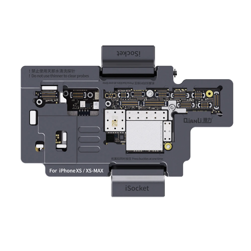

Qianli iSocket Precision Mainboard Testing Fixture PCB Holder for iPhone XS XS MAX Mainboard Testing Repairing