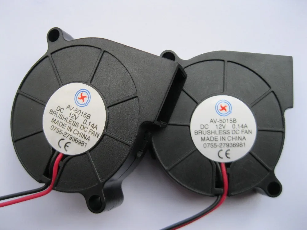 

6 pcs Brushless DC Cooling Blower Fan 5015B 12V 50X50X15MM