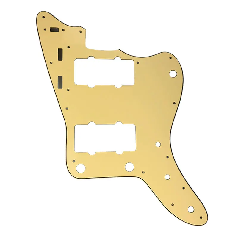 Pleroo аксессуары для гитары Pickguard костюм-для MIJ Japan Jazzmaster Стиль гитары Pickguard царапины пластины Замена - Цвет: 3Ply Cream Yellow