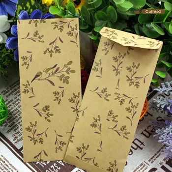 

1pcs[BZNVN]Kraft Paper Bookmark Bag - Bird Language Blank Bookmark Bag Wholesale Bookmark Partner