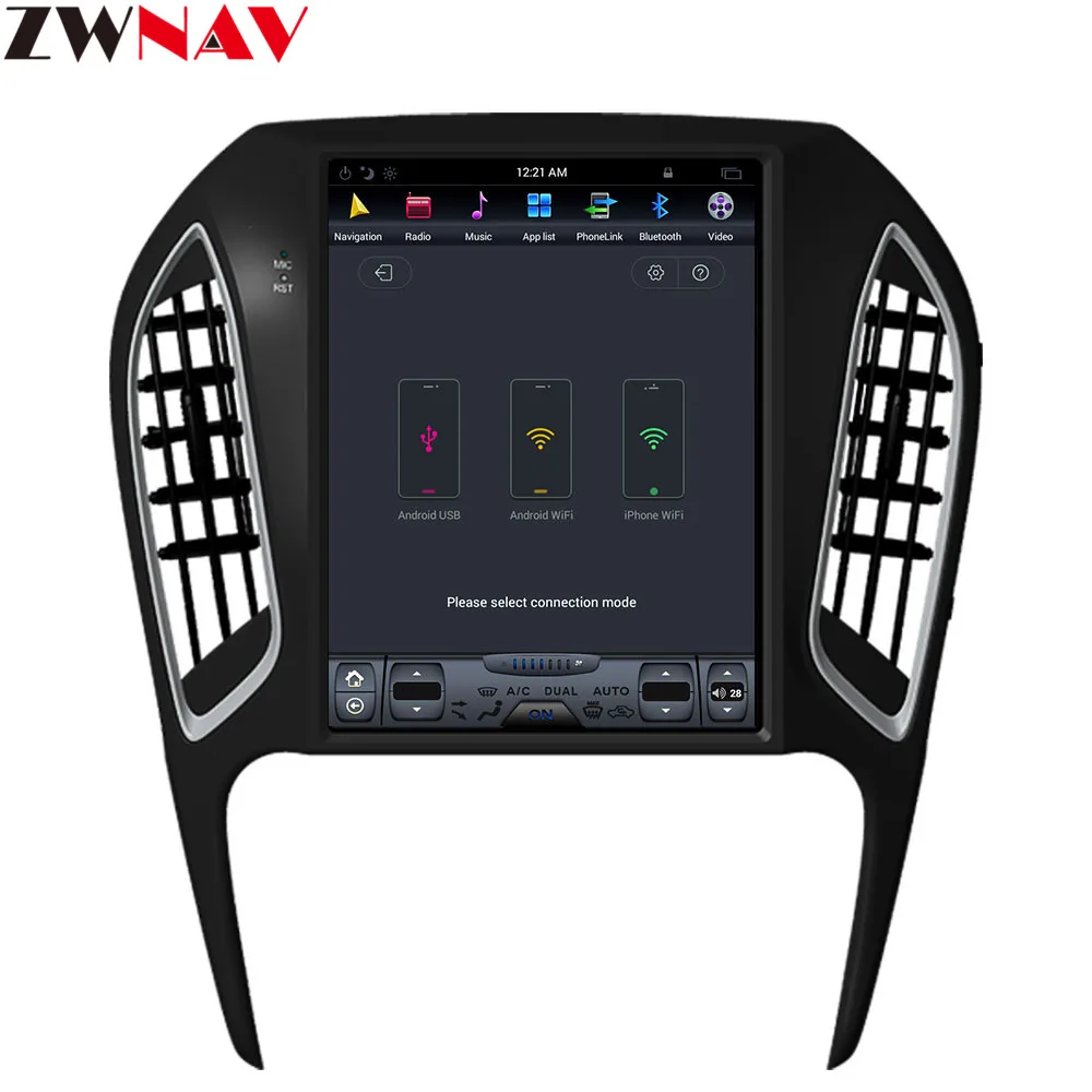 Best ZWNVA Tesla IPS Screen Android 7.1 Car GPS Navigation Radio No DVD Player For Chery ARRIZO 5 2016 2017 2018 3