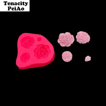 

Diy 3D Epoxy Uv Resin Mold Rose Style Mould Silicone mold for resin Jewelry Tools