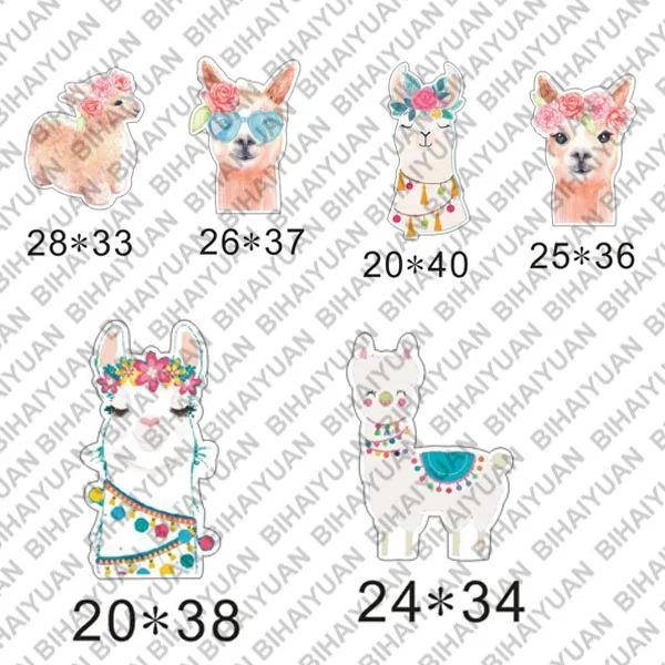 

Free shipping 25pcs/lot lovely llama planar resin BIHAIYUAN