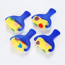 4 шт. губка Кисточки Краски ролик малыш Книги по искусству Craft Краски ing рисунок DIY инструмент раннего образования 4 Вышивка Крестом Картины