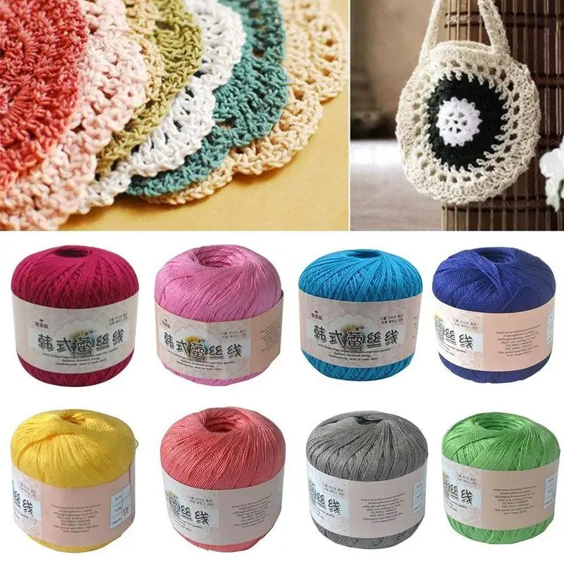 Yellow Pearl Cotton Crochet Embroidered Thread Pack Of 10 Balls, For Hand Knitting At ₹ 250/box In Noida