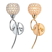 Современные Золото Серебро Бронза факел кровати настенные лампы в коридор металлический лист Настенные светильники балкон, коридор зеркало передней стены Бра