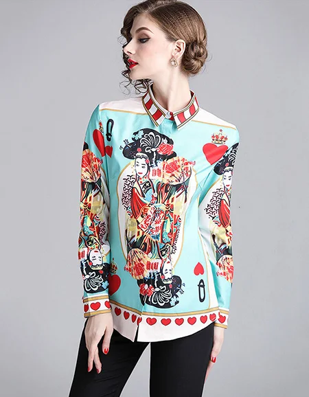 Весенне-осенняя рубашка с длинным рукавом, подиумная блуза, Женские топы и блузки, женские офисные рубашки, винтажные Blusas Mujer De Moda