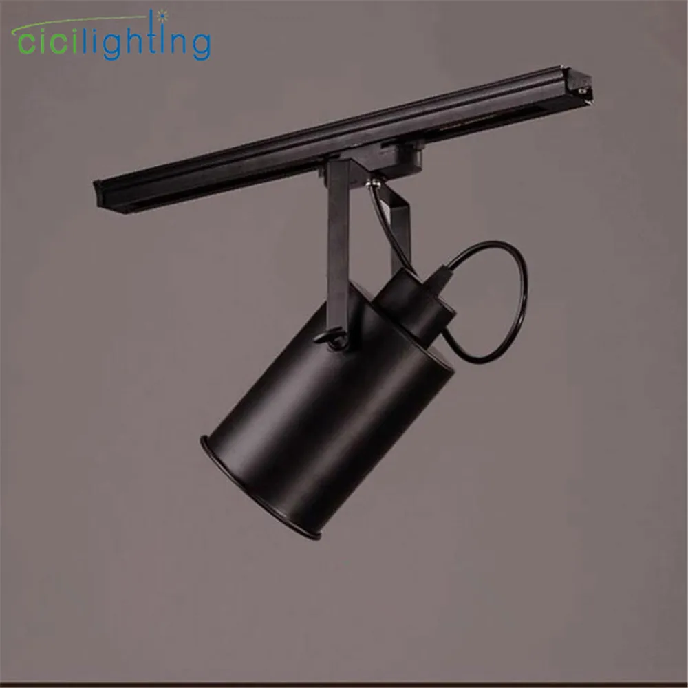 1 قطعة 5 W led أضواء المسارات خمر أسود مصباح الطرق الملابس مخزن cob أضواء led الصناعية الأمريكية نمط لوفت السكك الحديدية مصباح التوقف