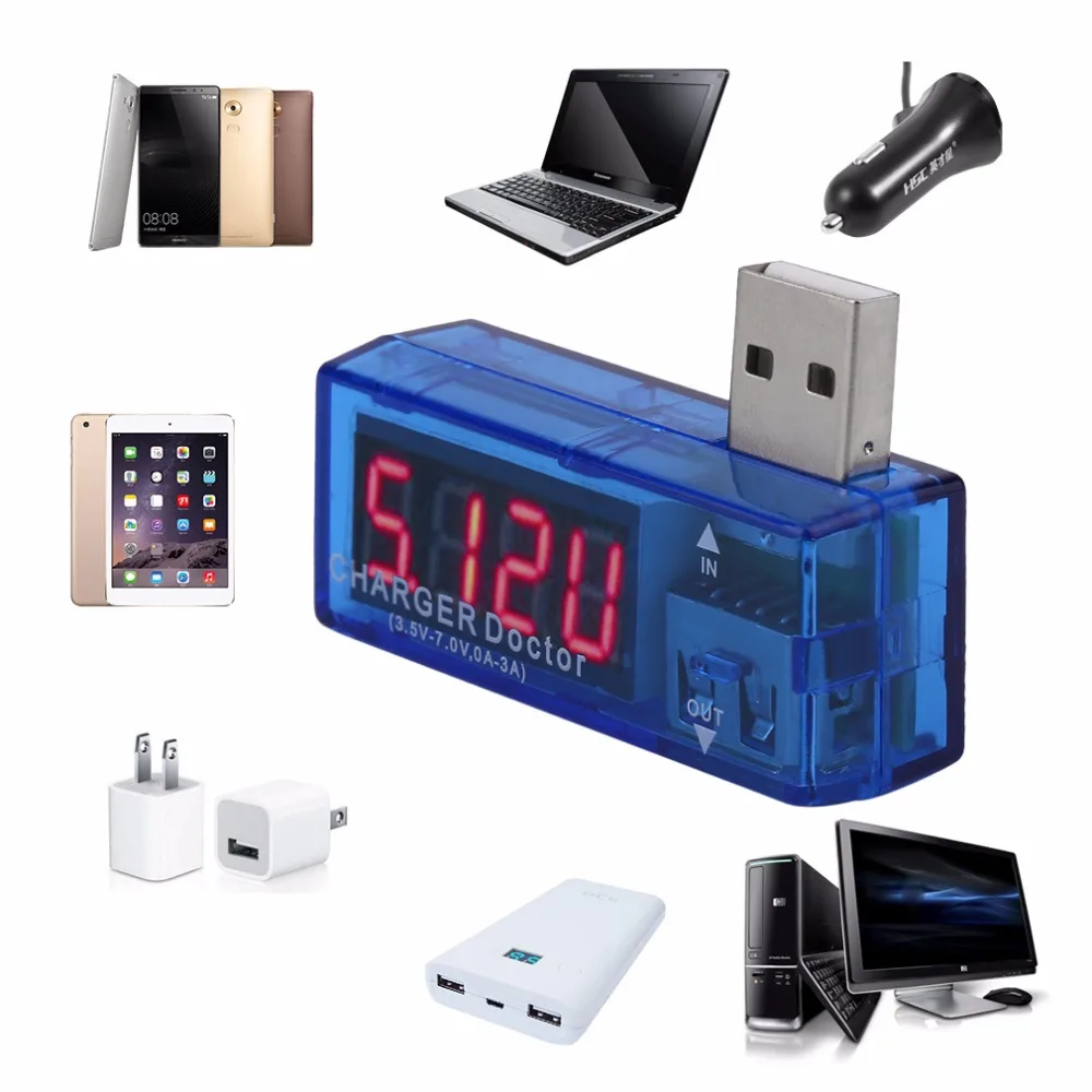 USB 3 5 V 7 0 Вольтметр Амперметр мобильный Питание Ёмкость тестер обнаружения Лидер