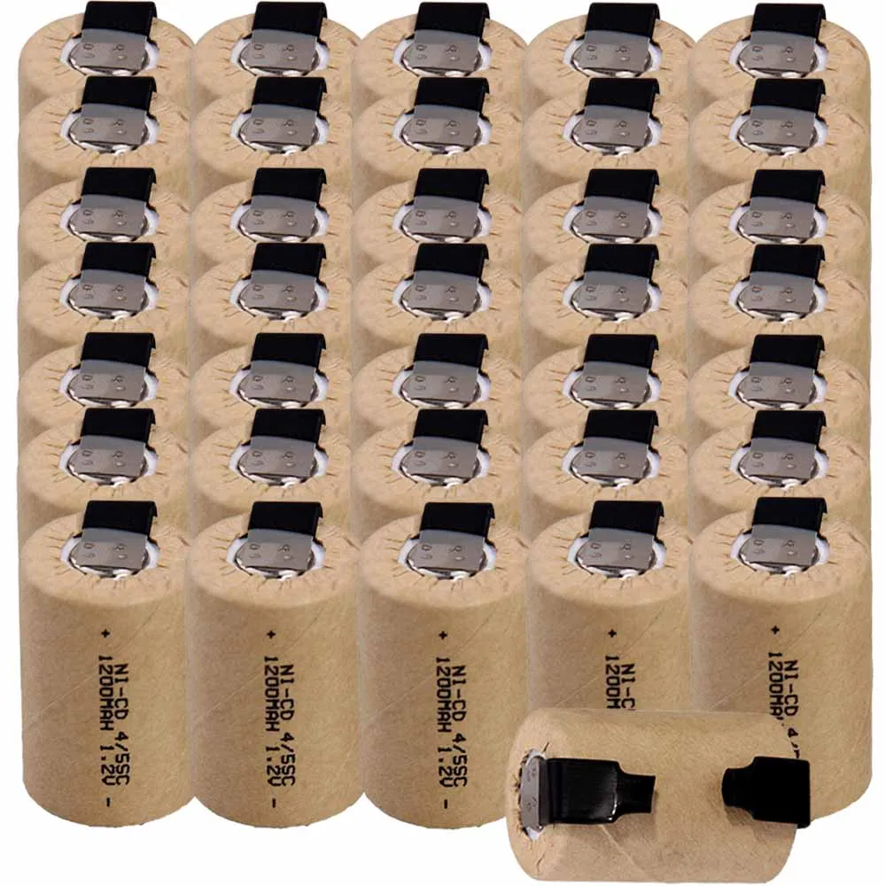 

Lowest price 36 piece 4/5SC battery 1.2v batteries rechargeable 1200mAh nicd battery for power tools akkumulator