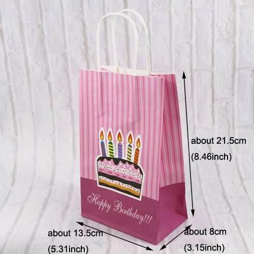 2 шт. бумажный мешок для конфет с изображением животных, Свадебная подарочная упаковка для дня рождения, бумажный пакет с ручкой, сумки для покупок, украшение для детской вечеринки - Цвет: 2pcs
