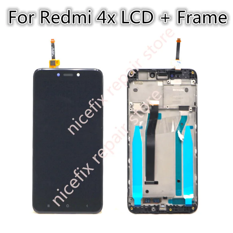 

Xiaomi Redmi 4X LCD Display Touch Screen Digitizer Assembly with Frame Replacement For redmi 4x LCD