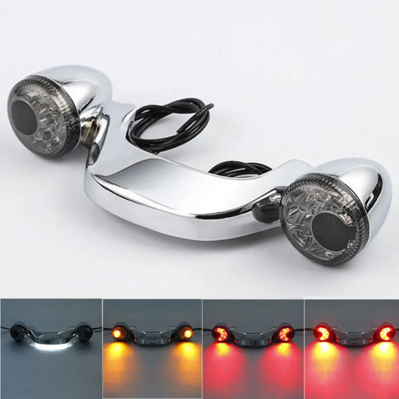 Motorcycle Rear Turn Signal Brake Light Bar For Harley Street Glide