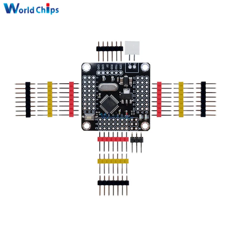 Модуль платы Pro Mini Atmega328 5 в 16 МГц для Arduino 328 ATMEGA328P микроконтроллер на замену ATMEGA128 с