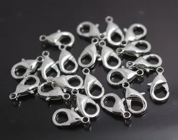 

200pcs Silver Lobster Claw Clasps