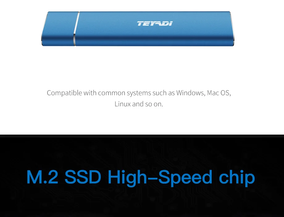 TEYADI E206 Портативный твердотельный накопитель 128 ГБ 256 Гб SSD, USB 3,1 Gen 2 Внешний SSD, M.2 чип, для Android телефонов/ПК/Macbook/Linux