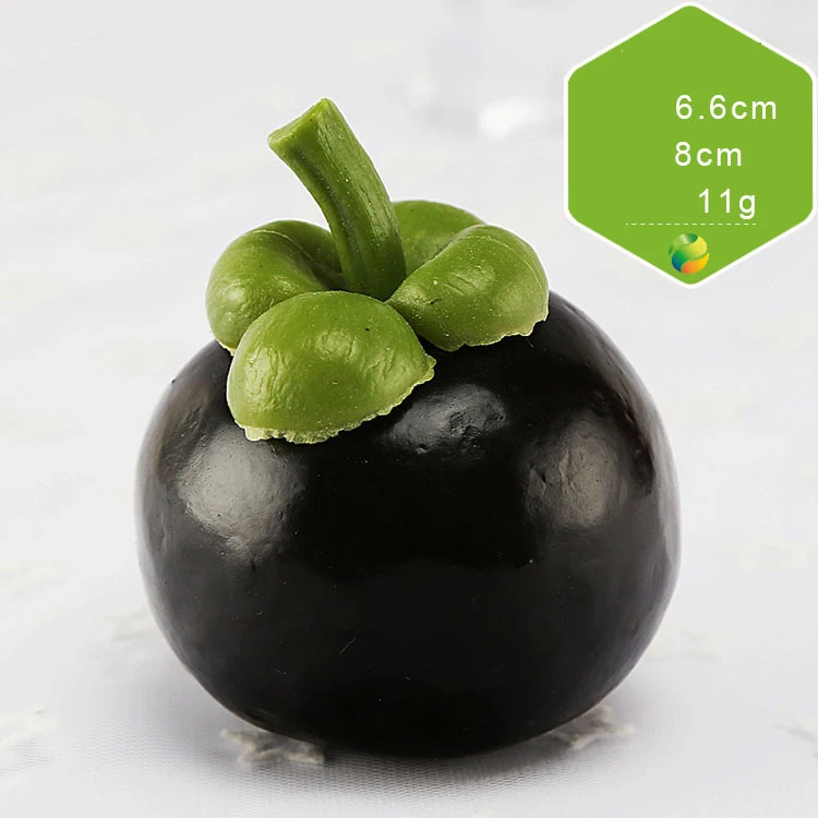 Mangosteen Искусственное яблоко, искусственные фрукты, украшение для дома, оранжевый орнамент, ремесло, еда, реквизит для фотосъемки дома - Цвет: Mangosteen