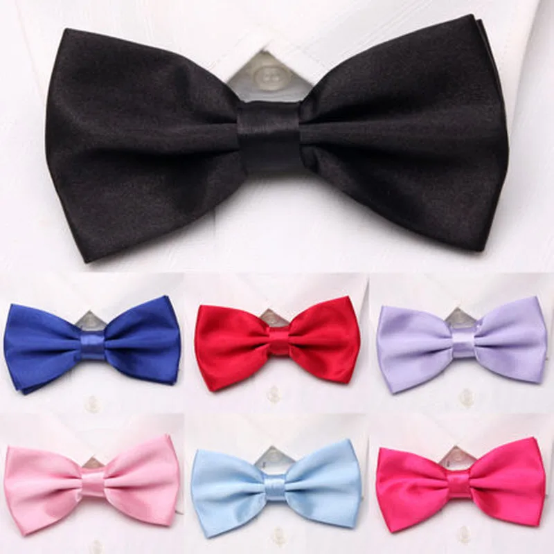 Buy Plain Neck Bow tie Men's Necktis Tie Bowtie Casual