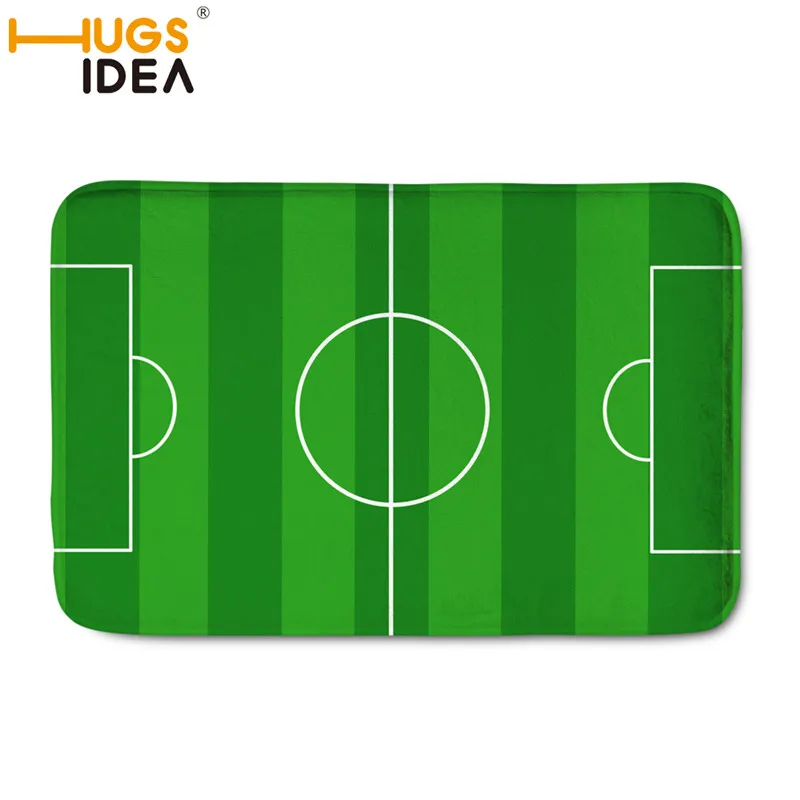 HUGSIDEA Doormat for Entrance Door Soccer Field Door Mat Football Field