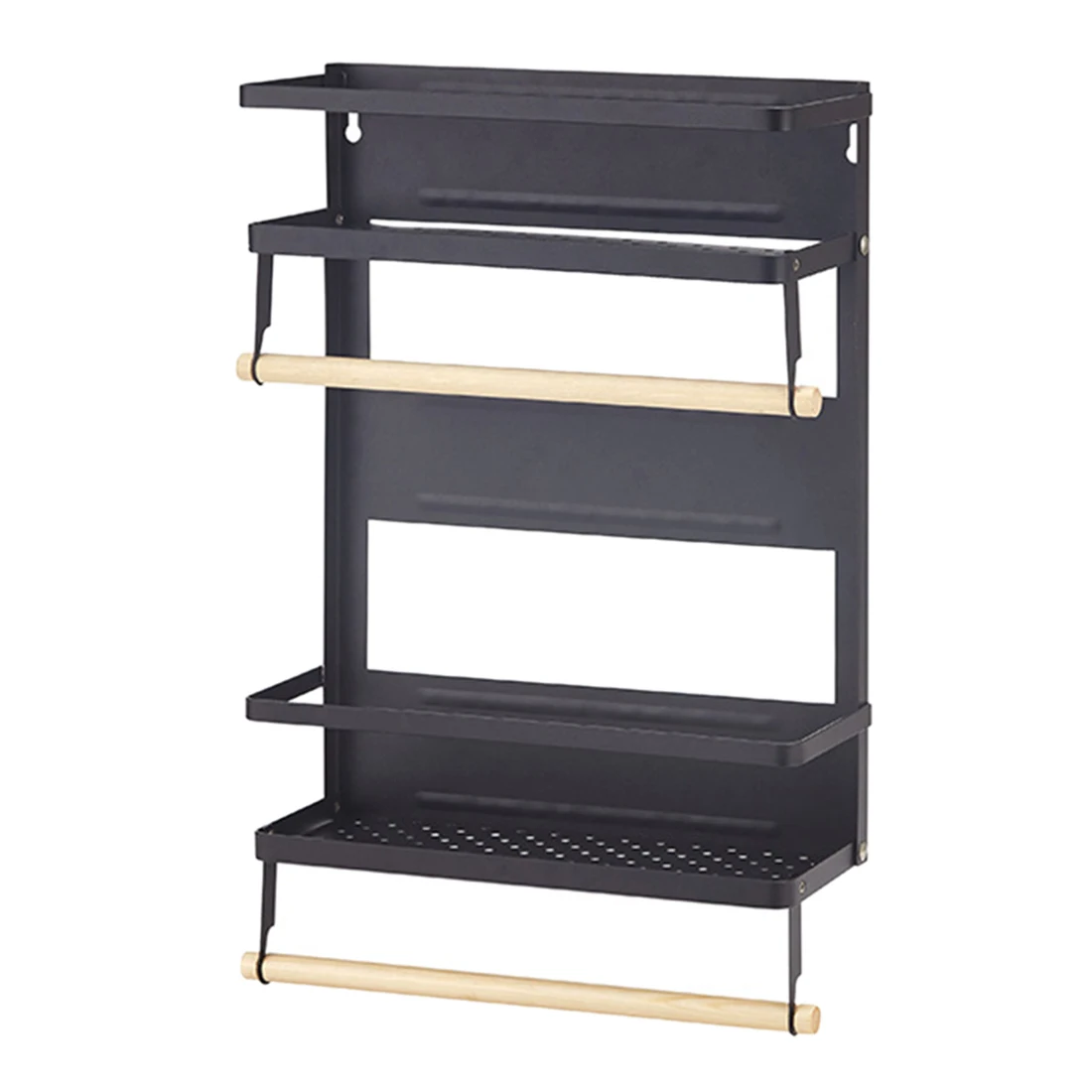 

Foldable Magnetic Fridge Storage Rack Refrigerator Shelves Holder Kitchen Supplies Organizer Household Multilayer Fridge Storage