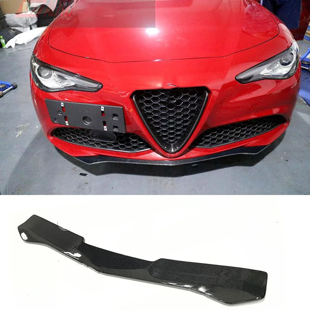 Bumper Front Lip Spoiler Exhaust Tip For Alfa Romeo Giulia