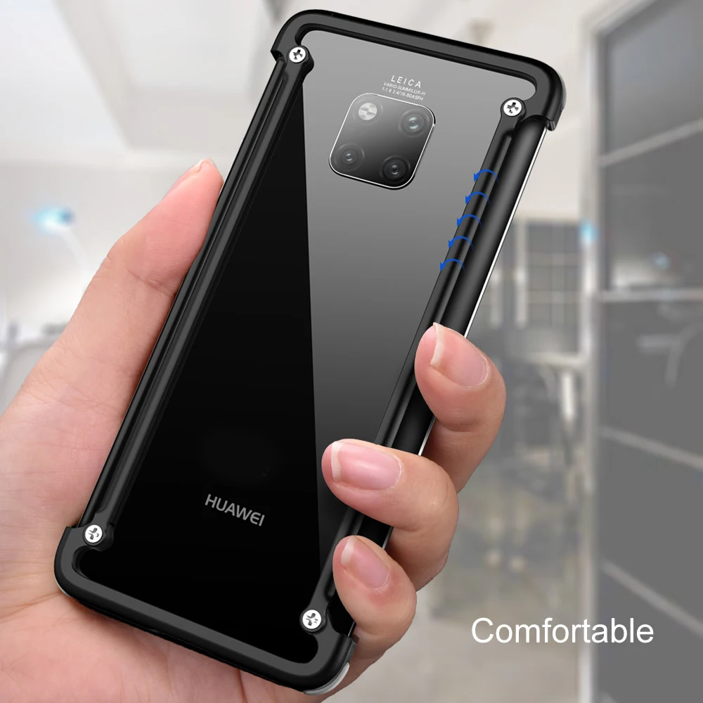 OATSBASF с металлической рамкой чехол для телефона Huawei Mate 20 pro 20X RS Роскошный бампер