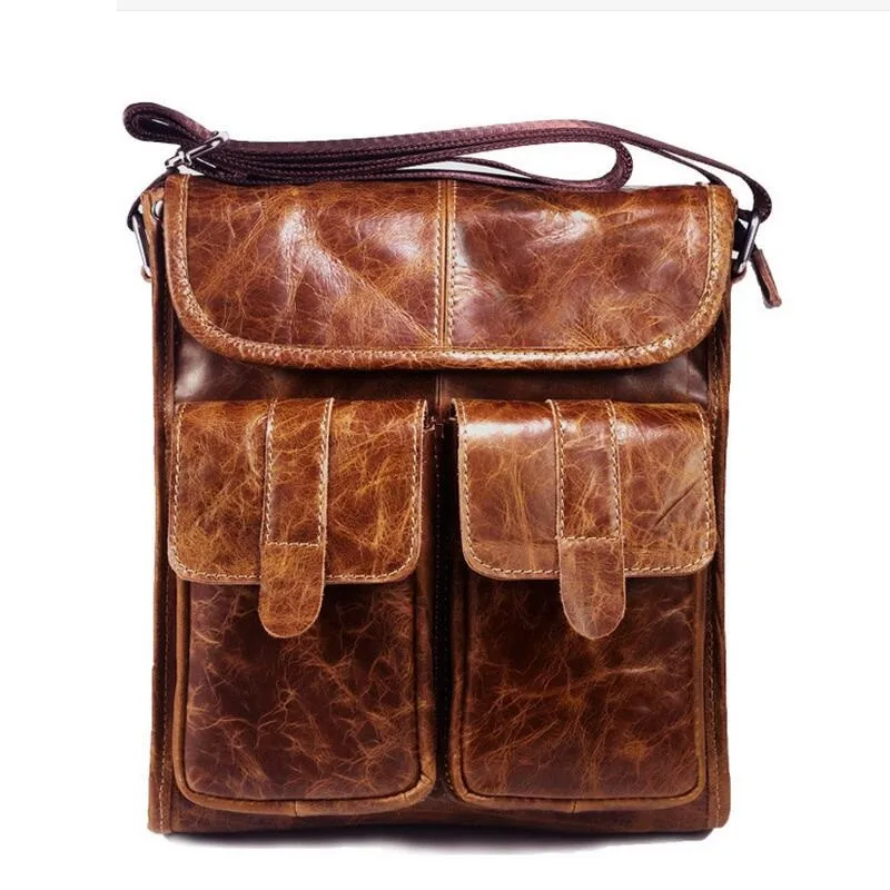 

Genuine Leather bag Men leather Bags Messenger Bag Male Man Casual tote Shoulder Crossbody bags Handbags LJ-0770