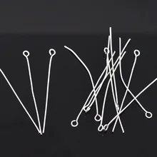 DoreenBeads 75 шт. серебряный цвет шпильки 50x0,7 мм(21 калибр) Новинка