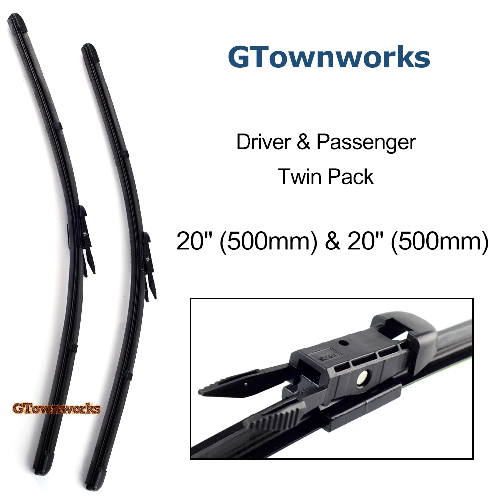 

Wiper Blades For BMW 1 Series E88 Convertible 2008-2013 Windshield Rubber Strip Wiper Blade 20'' 20'' Car Accessories