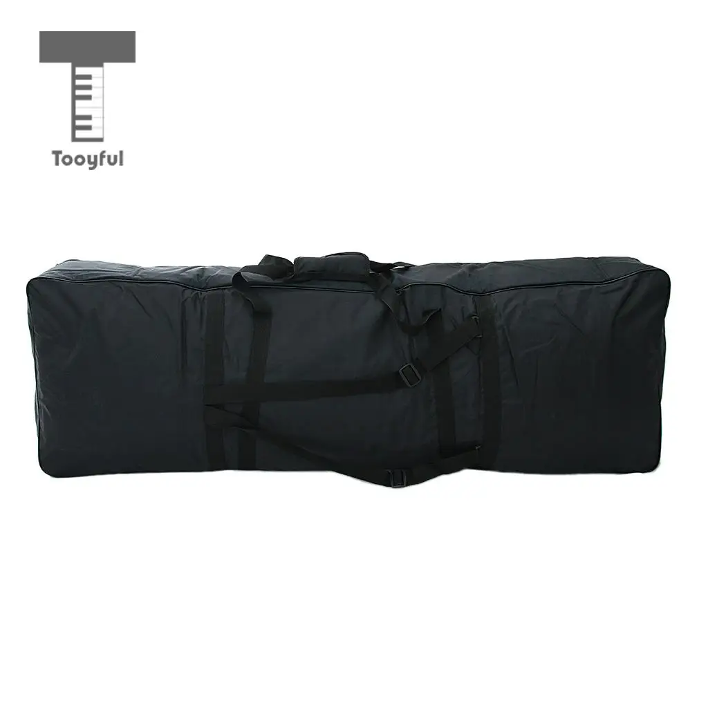 Tooyful 88 Key Keyboard Carry Bag Big Storage Case for Digital Electric Piano Black