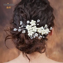 Свадебный головной убор TOPQUEEN HP05, свадебные гребни, свадебные гребни, расческа для волос, свадебные головные уборы, свадебные прически, аксессуары