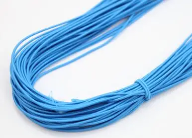 sky blue Импортная цветная круглая эластичная повязка тонкий эластичный шнур одежда в сеточку с около 2,5 мм Швейные аксессуары ремешок Резиновая лента S427P - Цвет: sky blue