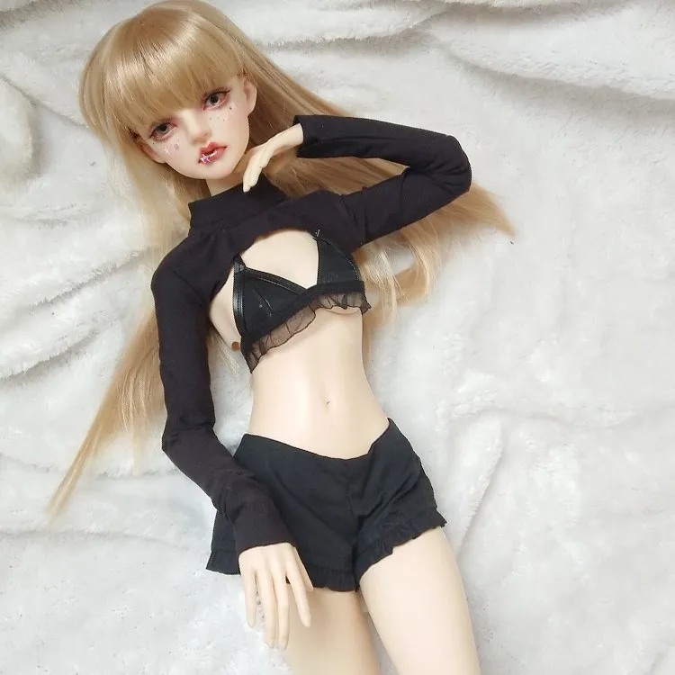 Сексуальный бюстгальтер+ рубашка для BJD 1/6 YOSD 1/4 MSD 1/3 SD16 кукольная одежда CWB151