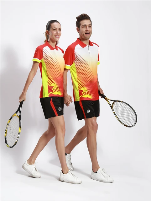 Badminton męskie damskie ubrania sportowe tenis stołowy 1 zestaw sport damska odzież sportowa gra kobieta tenis stołowy Badminton zestawy koszula tanie i dobre opinie BHWYFC Pasuje prawda na wymiar weź swój normalny rozmiar men women Student teen unisex girls boy Breathable Quick Dry Anti-Pilling Anti-Shrink Anti-Wrinkle Badminton męskie damskie ubrania sportowe tenis stołowy 1 zestaw sport damska odzież sportowa gra kobieta tenis stołowy Badminton zestawy koszula tanie i dobre opinie BHWYFC Pasuje prawda na wymiar weź swój normalny rozmiar men women Student teen unisex girls boy Breathable Quick Dry Anti-Pilling Anti-Shrink Anti-Wrinkle