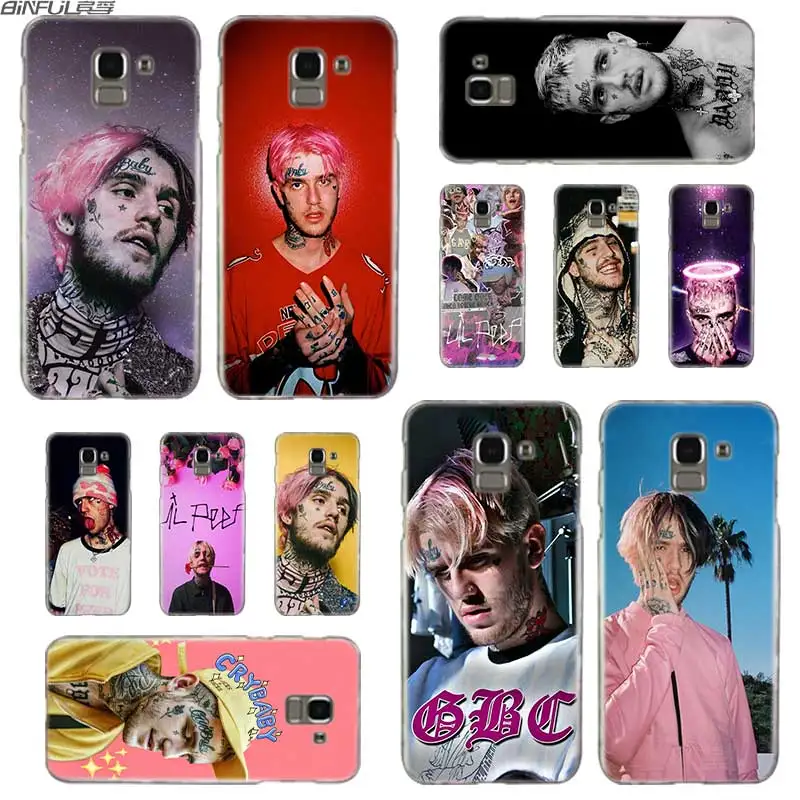 

BINFUL Transparent hard case for Samsung J3 J4 J5 J6 J7 J8 2015 2016 2017 EU 2018 Prime Max Lil Peep Bo