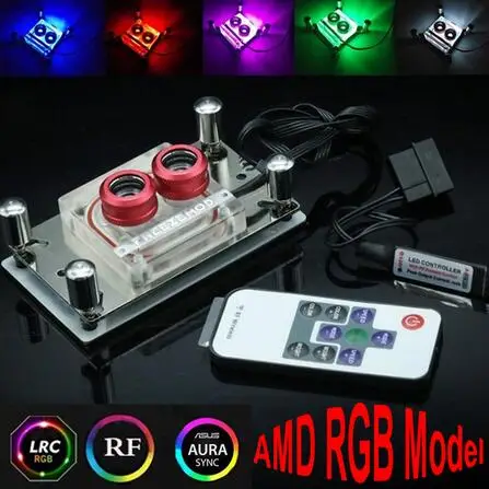 Компьютерный радиатор водяного охлаждения OD10mm 360p Auminum с 110 140 190 240 мм резервуаром для воды sc600B насос Наборы водяного охлаждения - Цвет лезвия: For AMD
