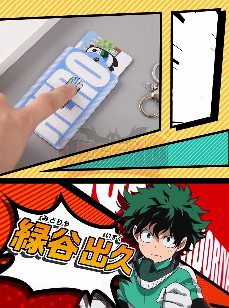 My Hero academic Boku no Akademia Izuku Midoriya Косплей герой временное лицензионное удостоверение