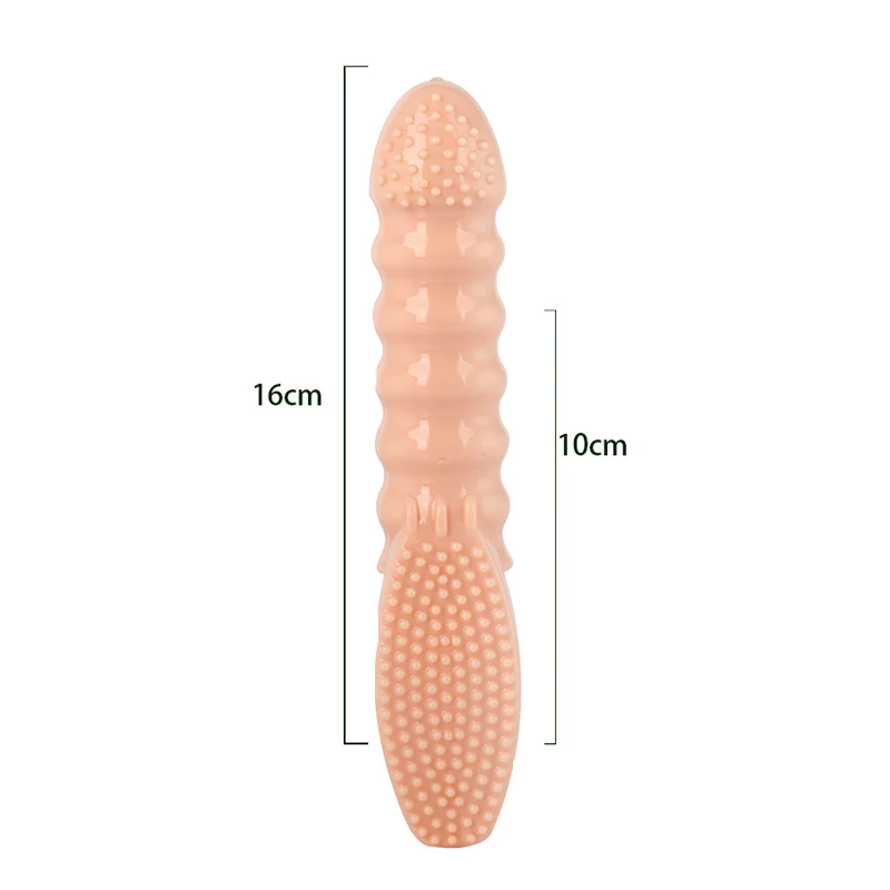 Палец вибрирующий G spot перчатка Анальный массажер Стимуляция клитора для сосков