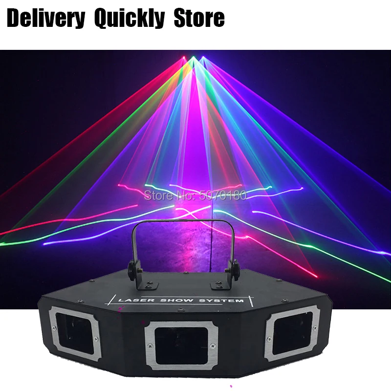 Секторный линейный сканер диско-лазер 3 rgb-подсветка линзы Lazer professinol DJ танцевальный бар кофе Рождественская Домашняя вечеринка сценический прожектор система шоу