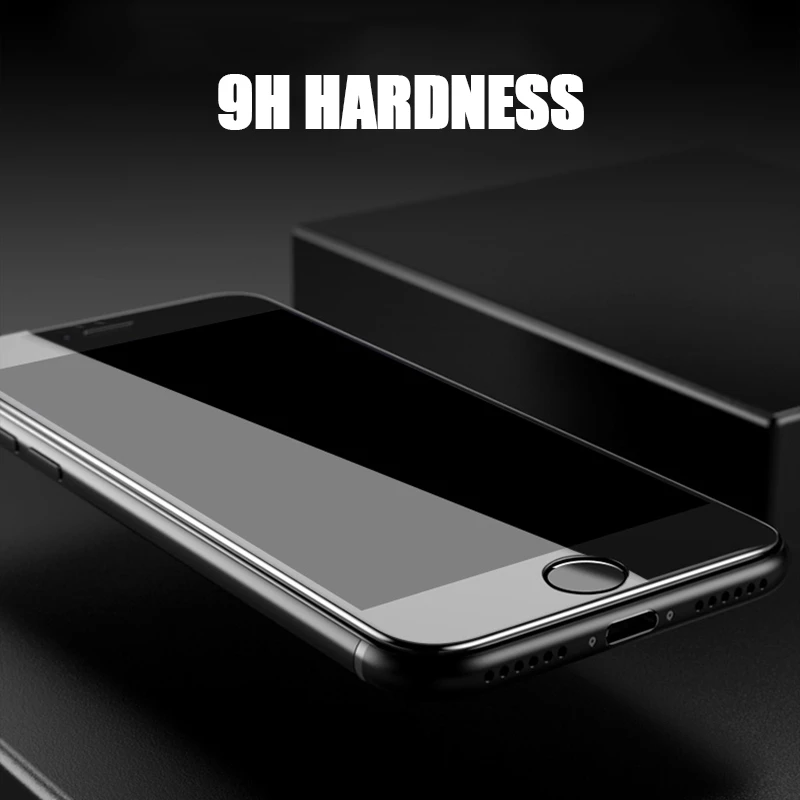 TOMKAS Screen Protector For iPhone 6S 6 Plus Glass Tempered 5D Film Full Cover Glass For iPhone X 10 7 8 Plus Tempered Glass