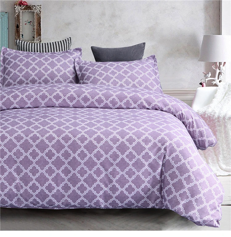 Brief Geometric Duvet Cover Set 3pcs Bed Set Twin Double Queen King Size Bed linen Bedclothes bedding sets(No Sheet No Filling