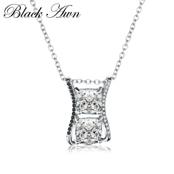 

Cute Silver Necklace Fine Genuine 100% 925 Sterling Silver Jewelry Classic Necklaces for Women Necklaces Pendants P161