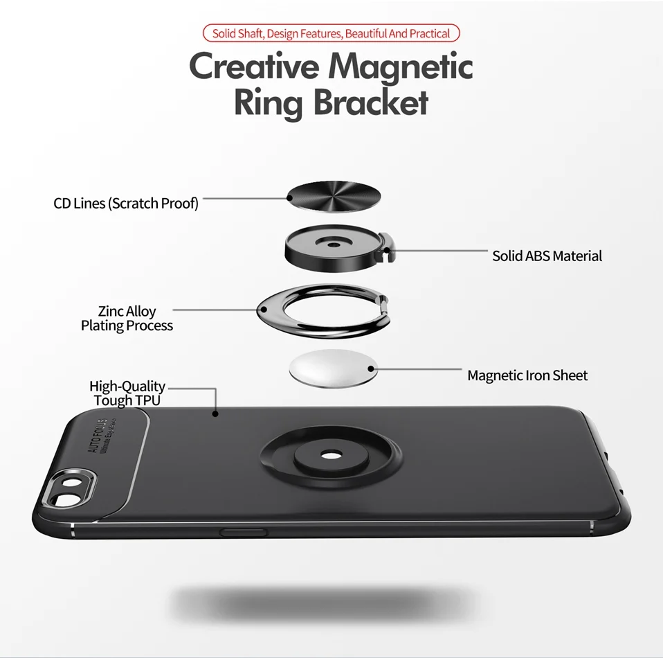 Phone Case For OPPO F5 F7 F9 Pro Cover Soft Silicone Ring Case For OPPO R9 R9S R11 Plus R17 Pro Find X Realme U1 A3S A5 A7 A7X   (8)